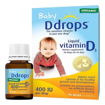 Ddrops Bebé Vitamina D3 400IU, 90 gotas