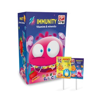 Paletas de inmunidad para niños (sabor Strawbarrry) 50 piezas (325 g)