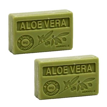 French Organic Argan Oil Perfume Soap – Aloe Vera 100gr x 2pcs