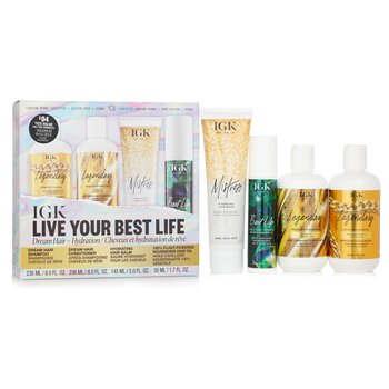 IGK Live Your Best Life - Shampoo, Conditioner, Hair Balm, Hair Oil