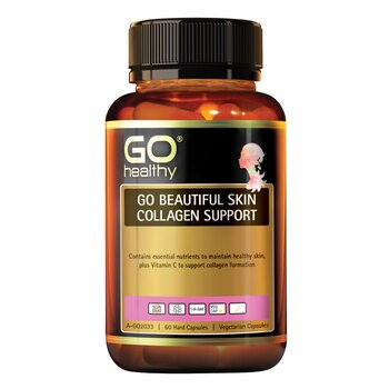[Agente de ventas autorizado] GO Healthy GO Beautiful Skin Collagen Support VegeCapsules - Paquete de 60