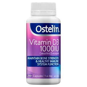 Ostelin [Authorized Sales Agent] Ostelin Vitamin D3 1000IU - 250 Capsules