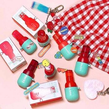 COLOR KEY RING WATER GEL TINT - 7 shades are available