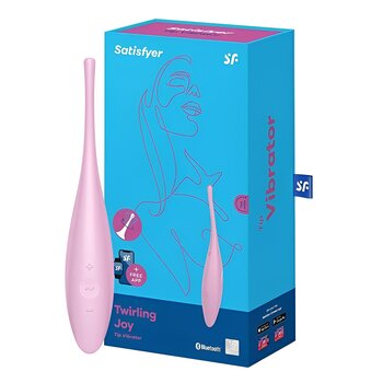 Vibrador Twirling Joy Tip con control de aplicación - # Rosa