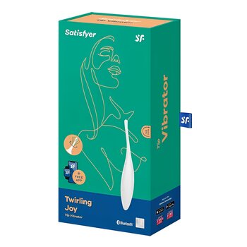 Vibrador Twirling Joy Tip con control de aplicación - # Blanco