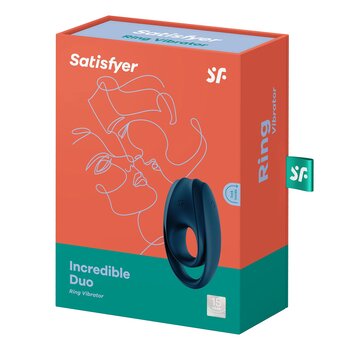 Increíble anillo vibratorio para el pene Duo