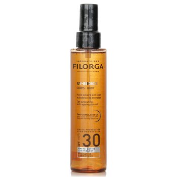 Aceite solar antiedad activador del bronceado UV-Bronze SPF 30