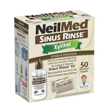 Kit de enjuague sinusal con xilitol