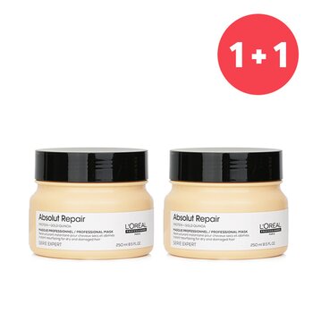 【1+1 Set】Professionnel Serie Expert - Absolut Repair Gold Quinoa + Protein Instant Resurfacing Mask (For Dry and Damaged Hair)