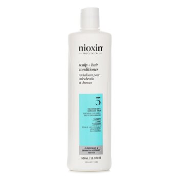 Nioxin Density System 3 Acondicionador Terapia de Cuero Cabelludo (Cabello Tinturado, Adelgazamiento Ligero, Seguro para el Color)