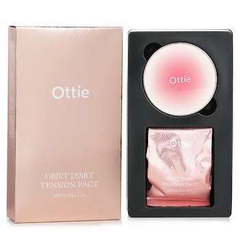 Ottie Objet D’art Tension Pact SPF50 PA++++ y recambio n.° 23 Natural