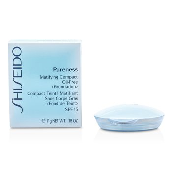 Pureness Matifying Compact Oil Free Base Maquillaje SPF15 (Estuche + Recambio) - # 50 Deep Ivory