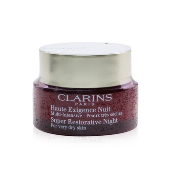 Clarins Super Restorative Night Age Spot Correcting Replenishing Cream - For Very Dry Skin (Box Slightly Damaged)