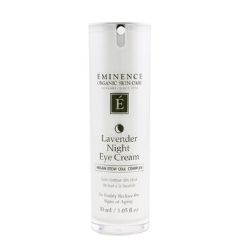 Eminence Lavender Age Corrective Night Eye Cream - For Normal to Dry Skin, especially Mature (Box Slightly Damaged)
